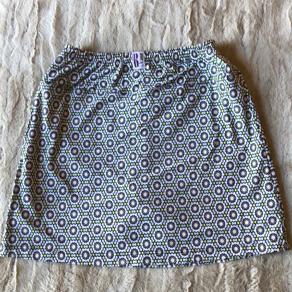B Skinz tennis golf pull on knit skort skirt Sz S